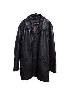 Wilsons Leather 2XLT Black Car Coat Thinsulate Dean Winchester Supernatural Y2K